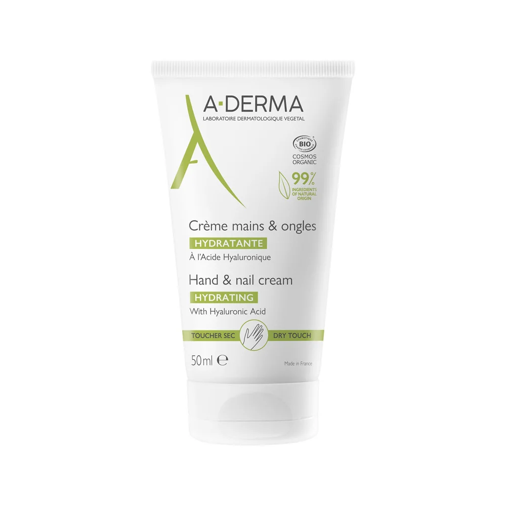 Crema hidratanta pentru maini si unghii, 50ml, A-Derma