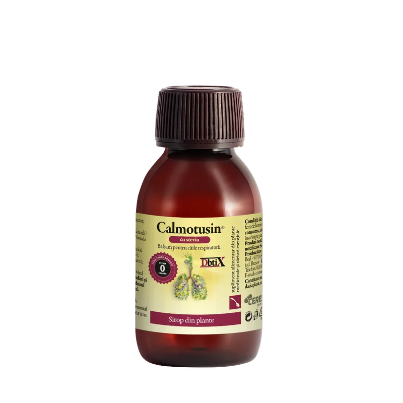 Calmotusin cu stevie Dbtix sirop, 100ml, Dacia Plant