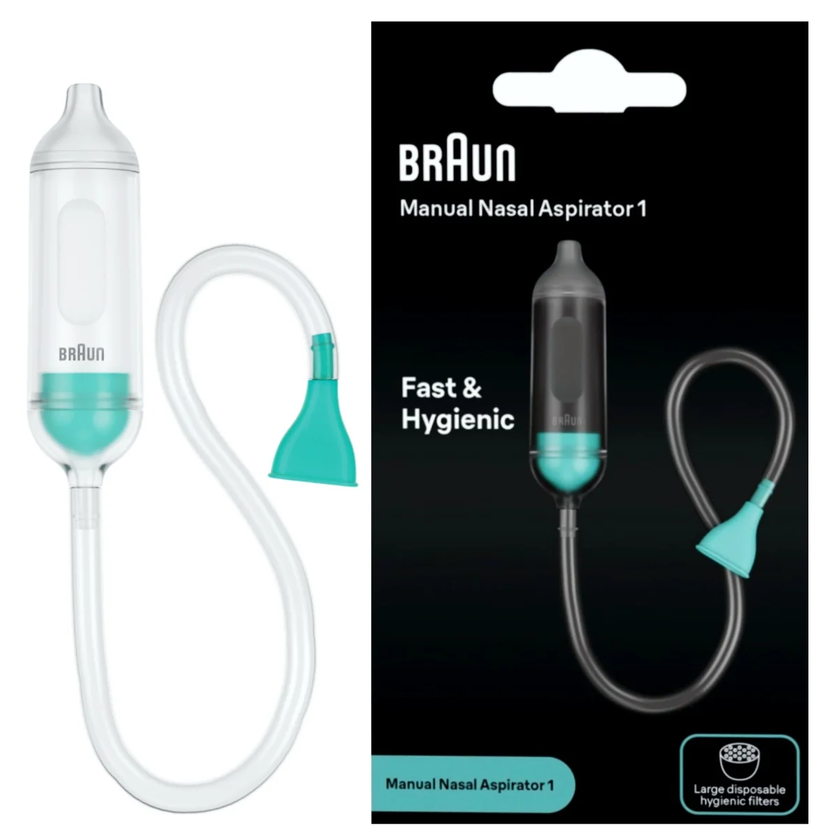 Aspirator nazal manual pentru copii BNF020EU, 1 bucata, Braun