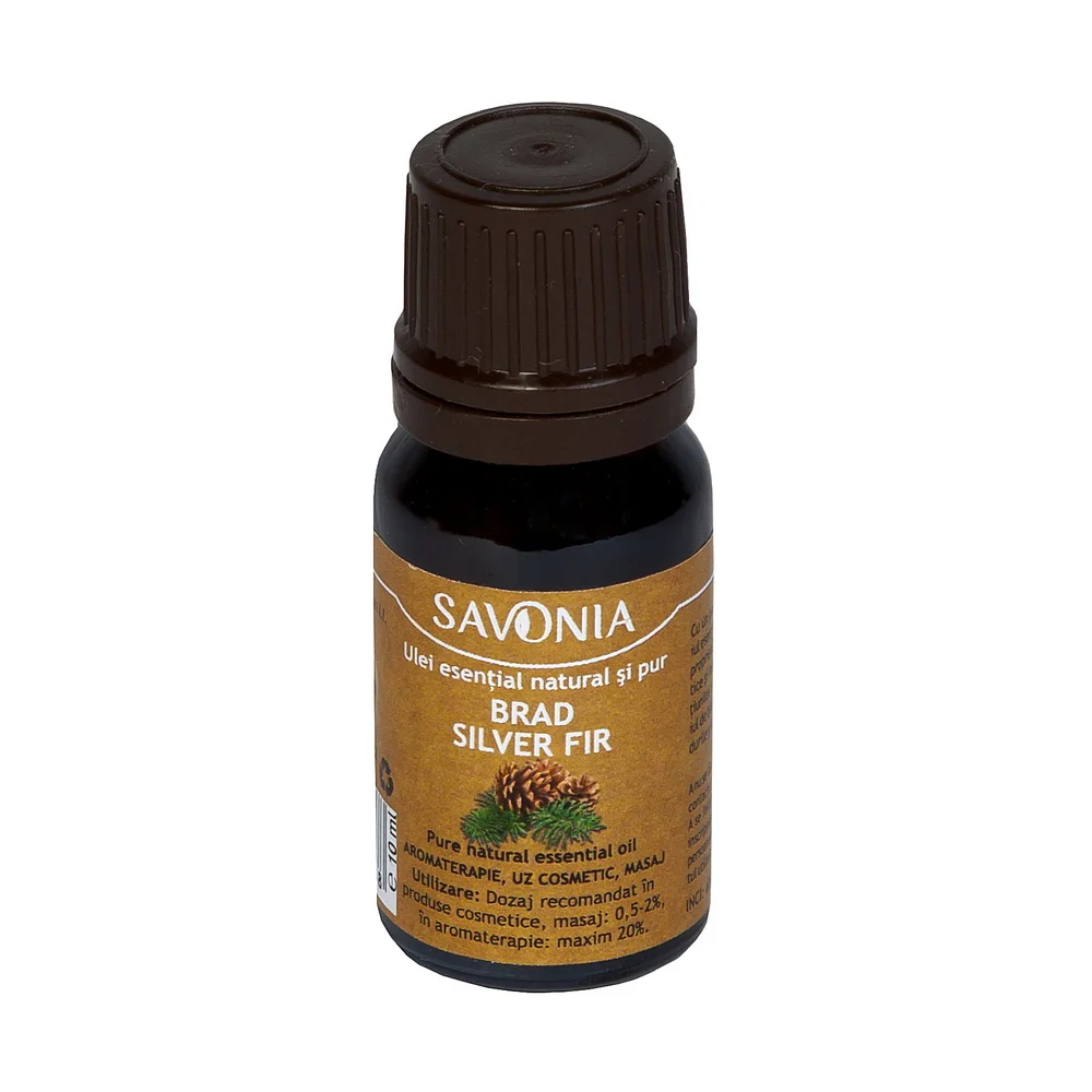Ulei esential natural si pur de brad, 10ml, Savonia