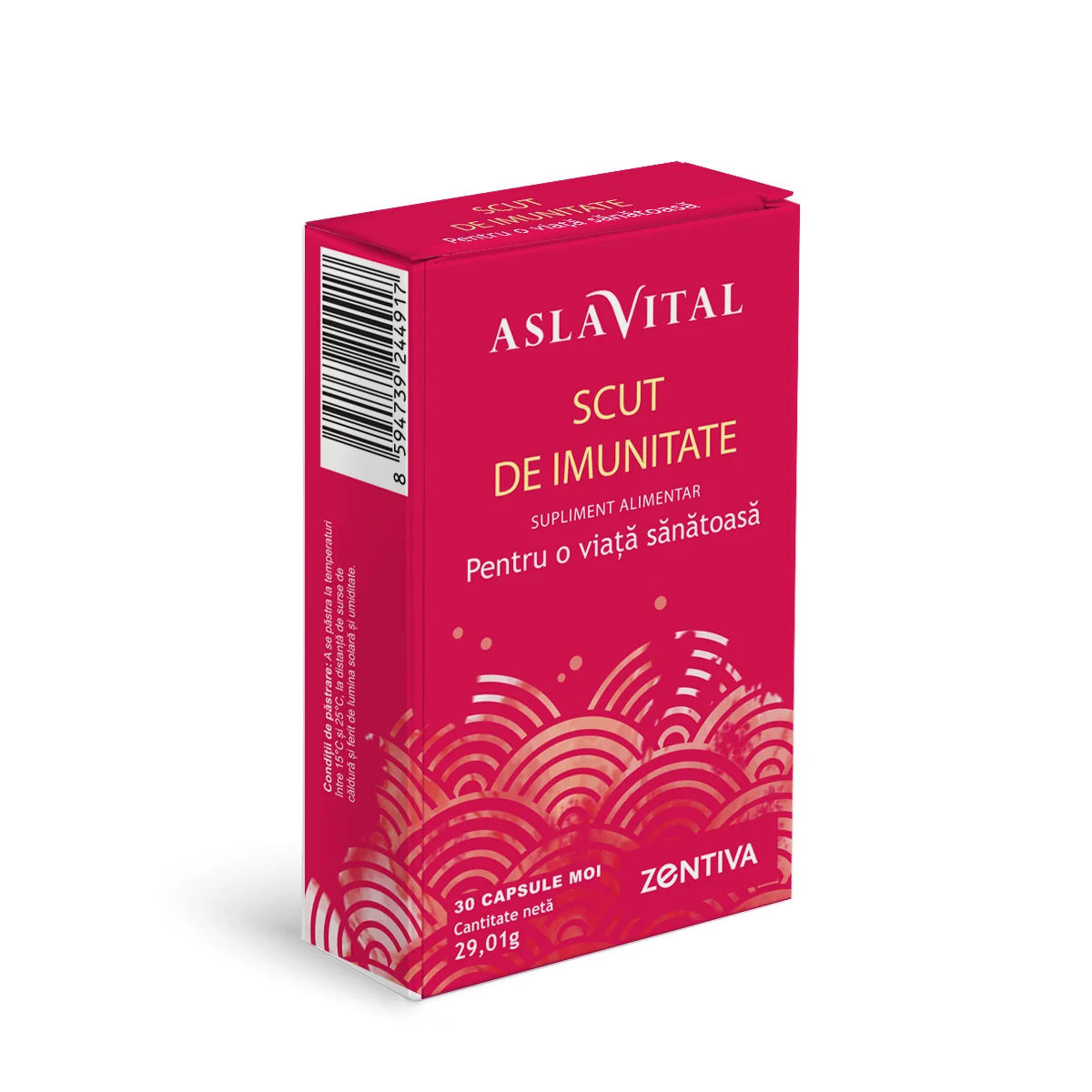 Scut de imunitate pentru o viata sanatoasa, 30 capsule moi, Aslavital