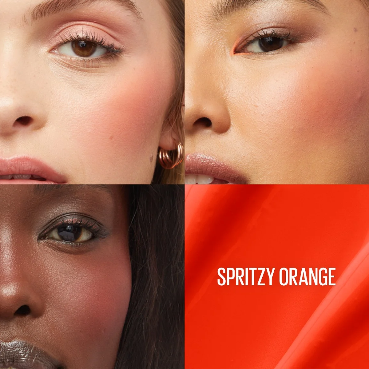 Fard de obraz cu textura lichida Sunkisser 35 Spritzy Orange, 4.7ml, Maybelline