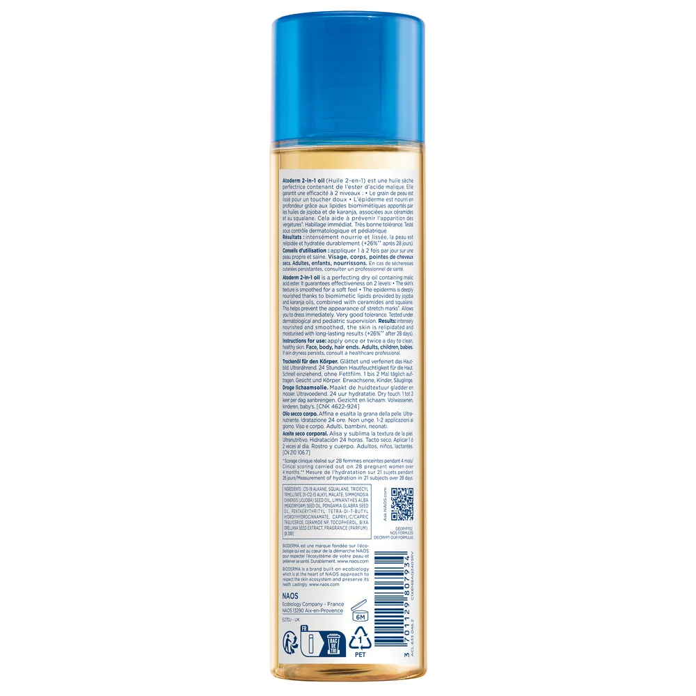 Ulei 2-in-1 Atoderm, 150ml, Bioderma