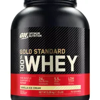 Proteine din zer 100% Whey Gold Standard cu aroma de valinie, 2.28kg, Optimum Nutrition