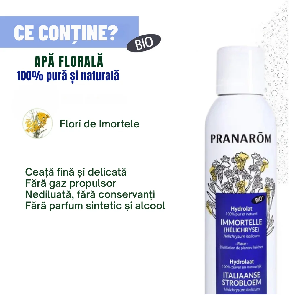 Apa florala cu Imortele Bio, 150ml, Pranarom