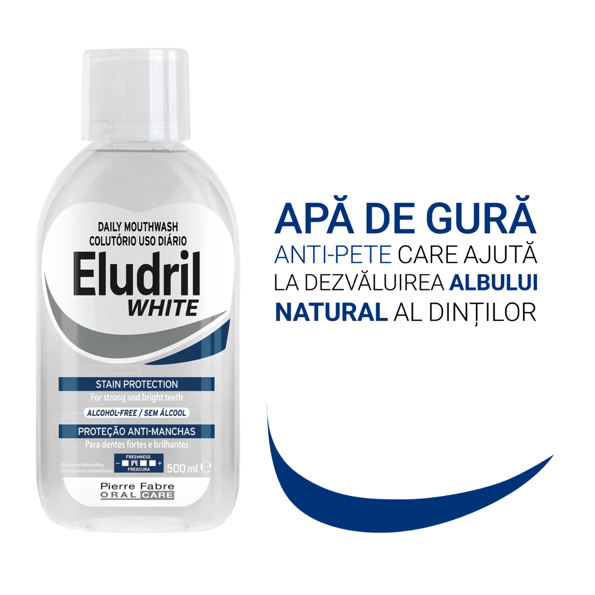 Apa de gura Withe, 500ml, Eludril