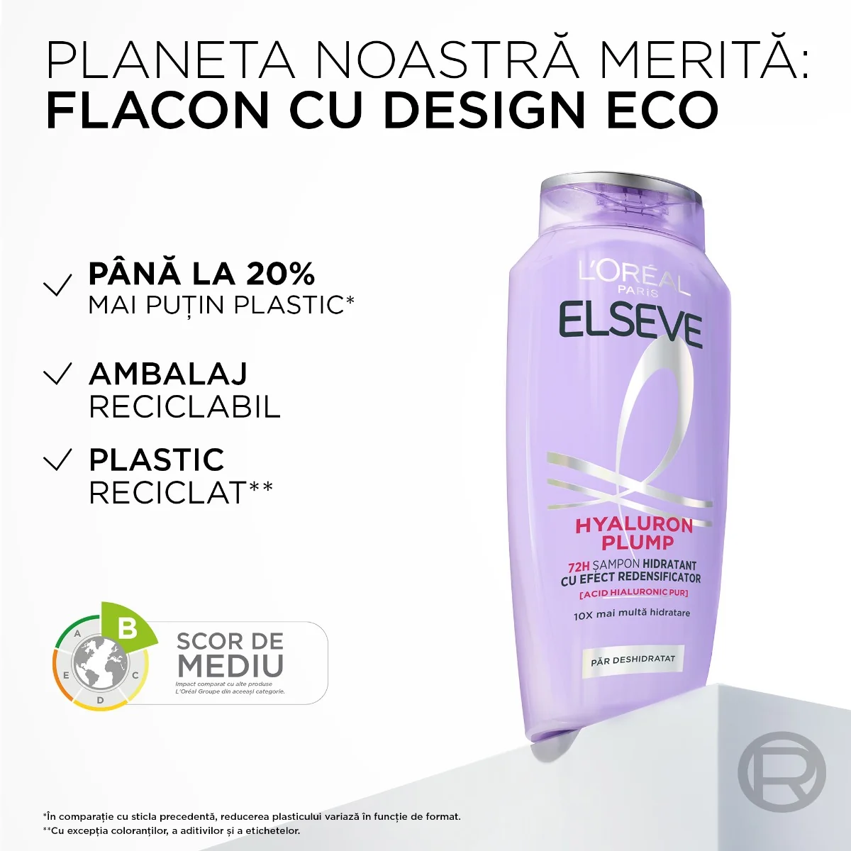 Sampon Hyaluron Plump, 400ml, Elseve