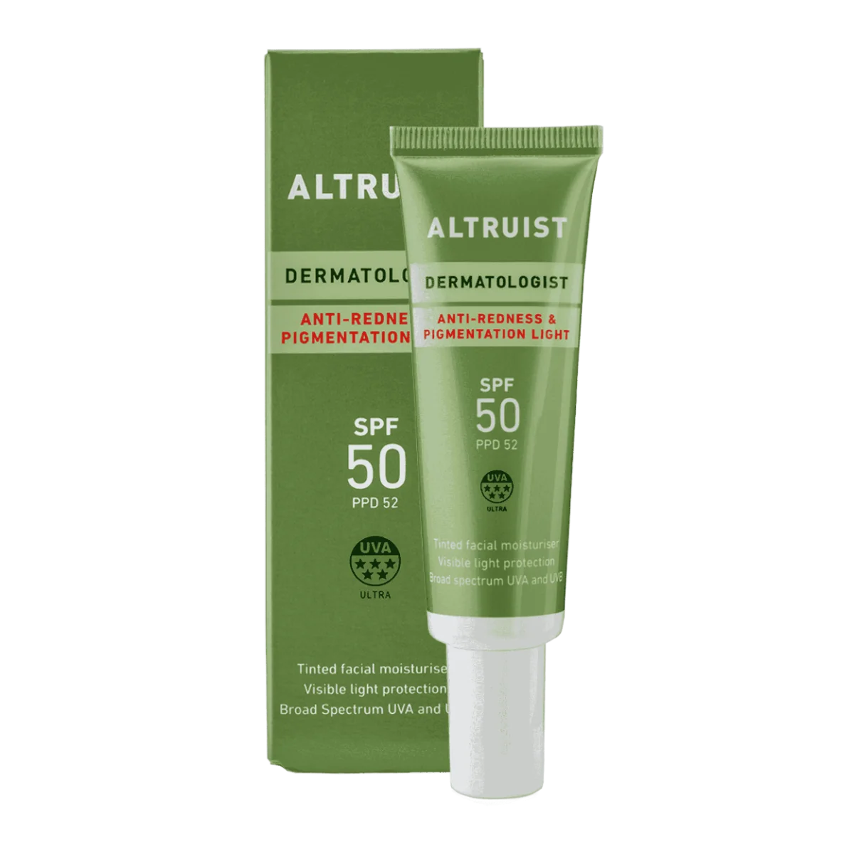 Crema colorata antiroseata SPF50 Light, 30ml, Altruist