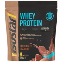 Pudra pentru prepararea shake-urilor proteice cu aroma de ciocolata Whey Protein, 570g, Isostar