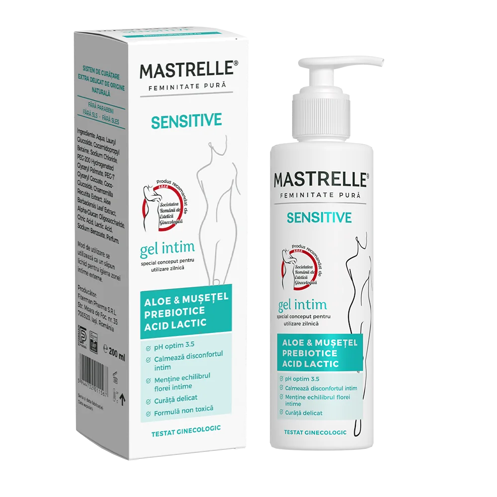 Gel intim Mastrelle Sensitive, 200ml, Doctor Fiterman