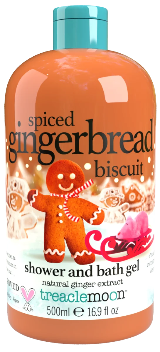 Gel de dus Spiced Gingerbread Biscuit, 500ml, Treacemoon