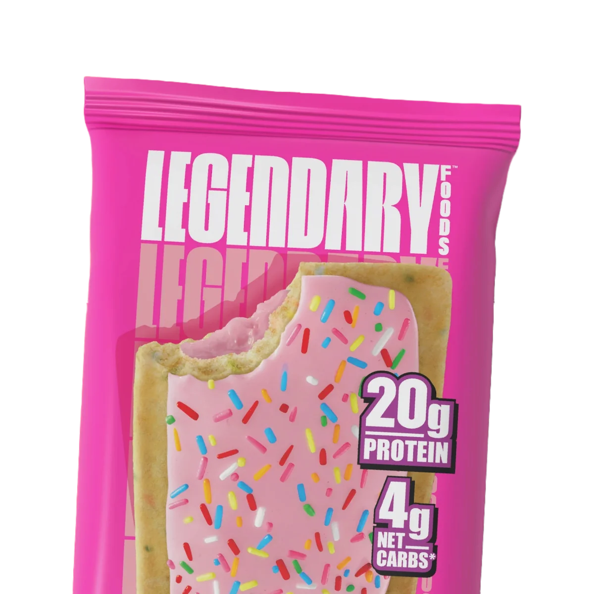 Prajitura proteica cu aroma de tort aniversar, 61g, Legendary Foods