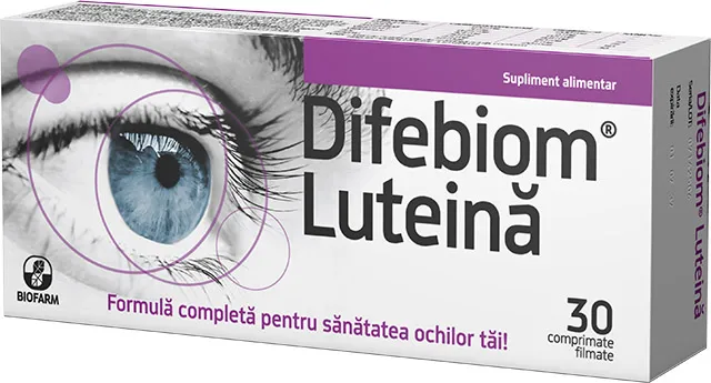 Difebiom Luteina, 30 comprimate, Biofarm