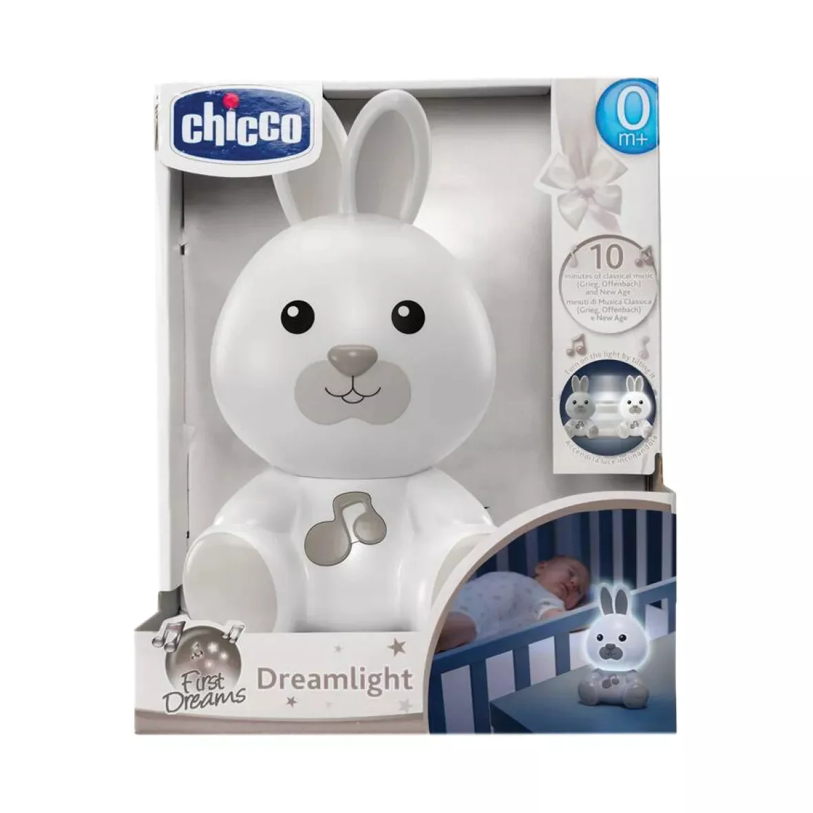 Lampa de veghe muzicala Iepurasul Dream Light +0 luni, 1 bucata, Chicco