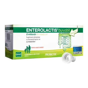 Enterolactis buvabil 10 ml, 12 flacoane, Sofar 
