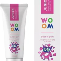 Pasta de dinti pentru copii 6+ ani Junior Bubble Gum, 50ml, Woom