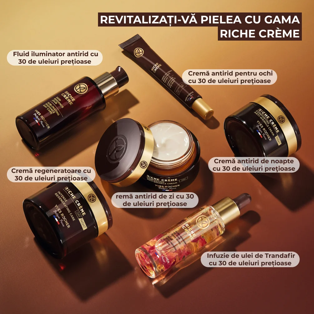Crema antirid pentru ochi cu 30 de uleiuri pretioase, 14ml, Yves Rocher