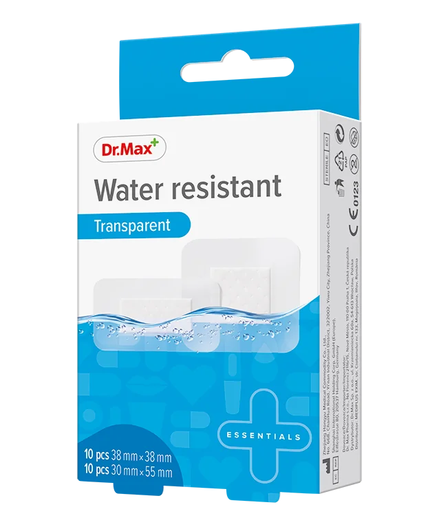 Dr. Max Plasturi rezistenti la apa 38 x 38mm, 10 bucati + 30 x 55mm, 20 bucati