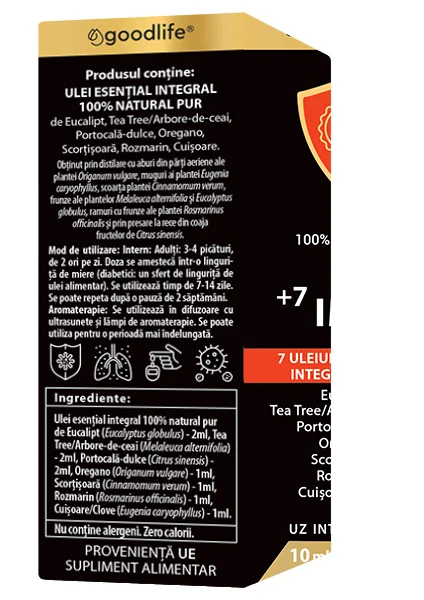 Mix de uleiuri esentiale integrale +7 Imun, 10ml, Cosmopharm