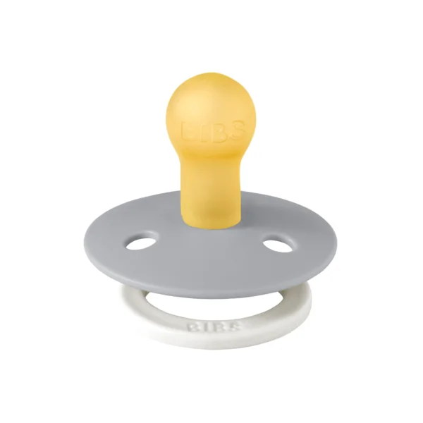 Suzeta fosforescenta din latex cu tetina rotunda pentru +0 luni Colour Glow Cloud, 1 bucata, Bibs