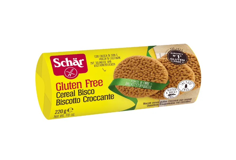 Biscuiti crocanti fara gluten Cereal Bisco, 220g, Schar