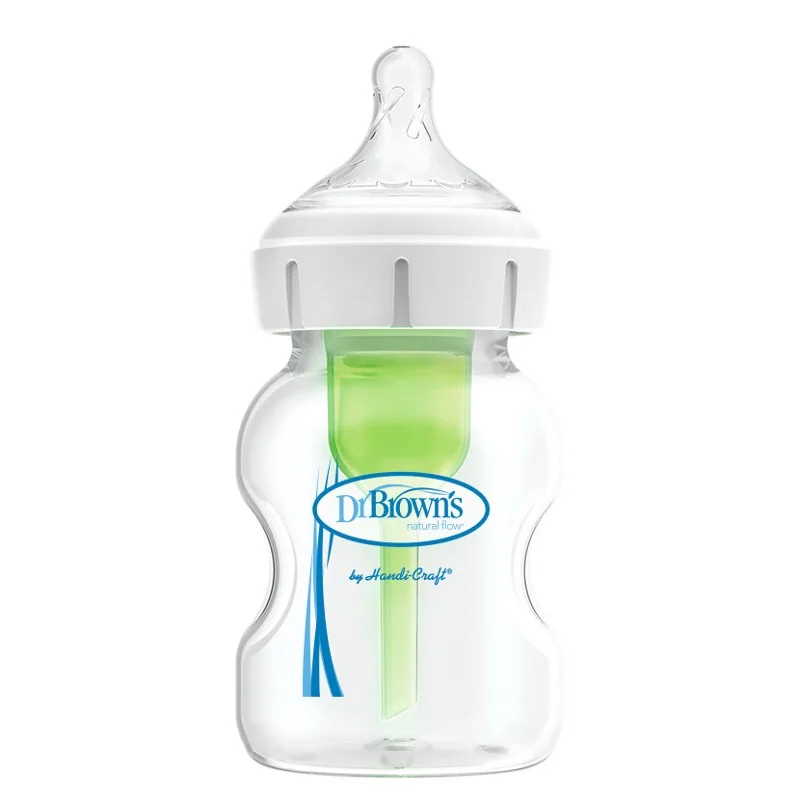Biberon anti-colici cu gat larg Options+, 150ml, Dr. Brown's