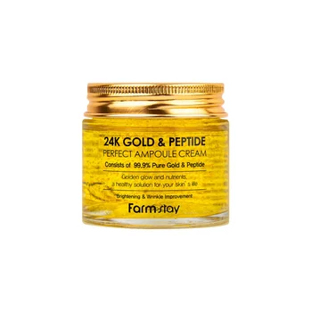 Crema ampoule cu peptide si aur 24K, 80ml, Farmstay