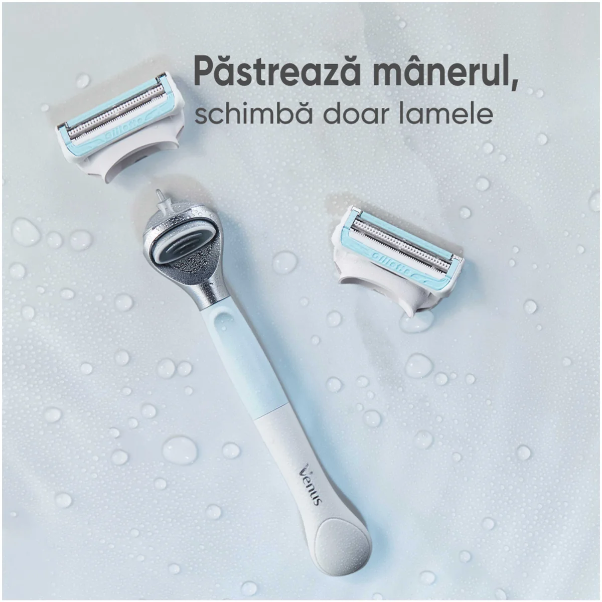 Set rezerve aparat ras pentru zona intima Venus Satin Care, 3 bucati, Gillette