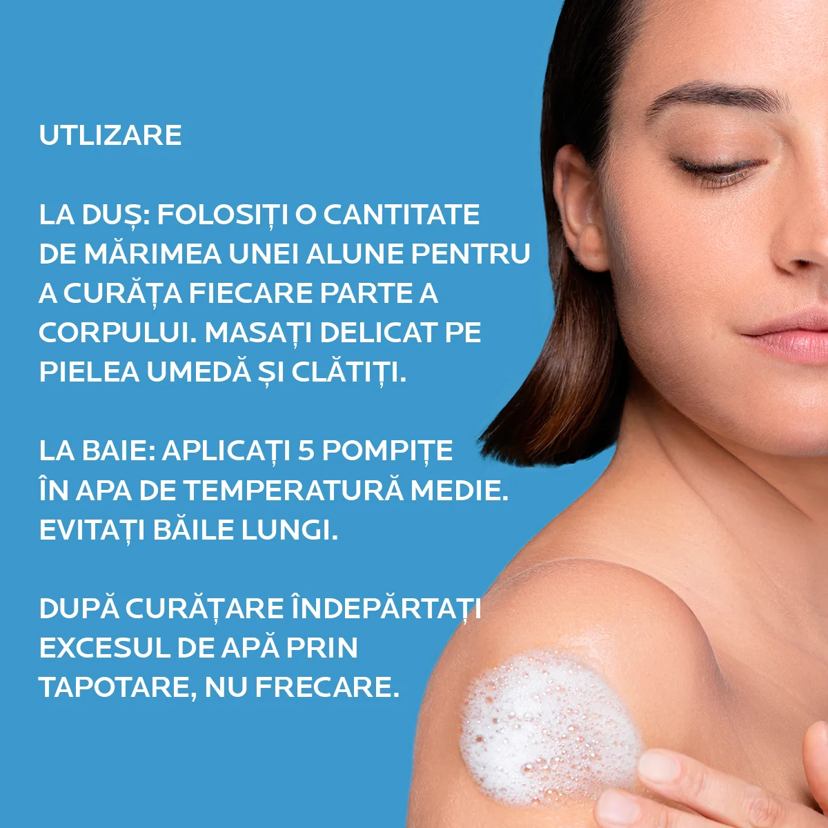 Gel de curatare pentru piele sensibila bebelusi copii si adulti Lipikar, 1000ml, La Roche-Posay