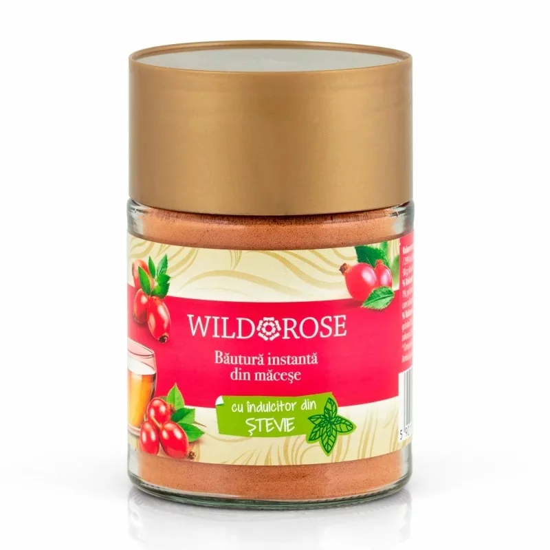 Pudra din extract de macese 99.5% Wild Rose, 50g, AdNatura