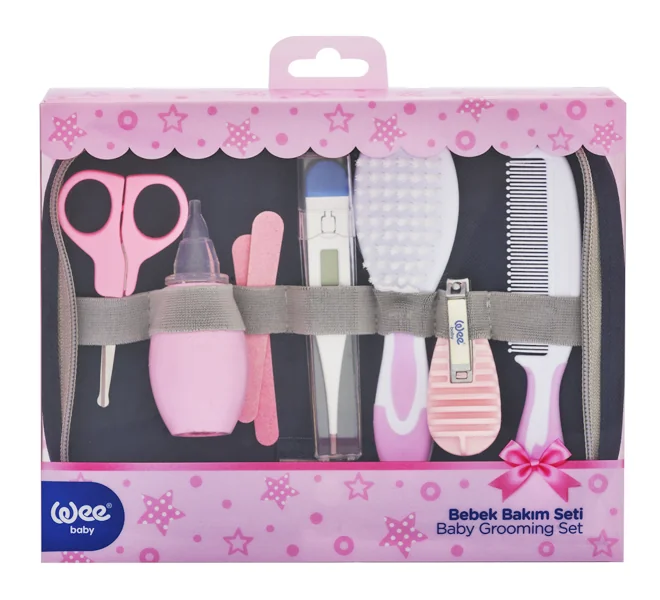 Set de ingrijire roz pentru copii, 1 bucata, Wee Baby