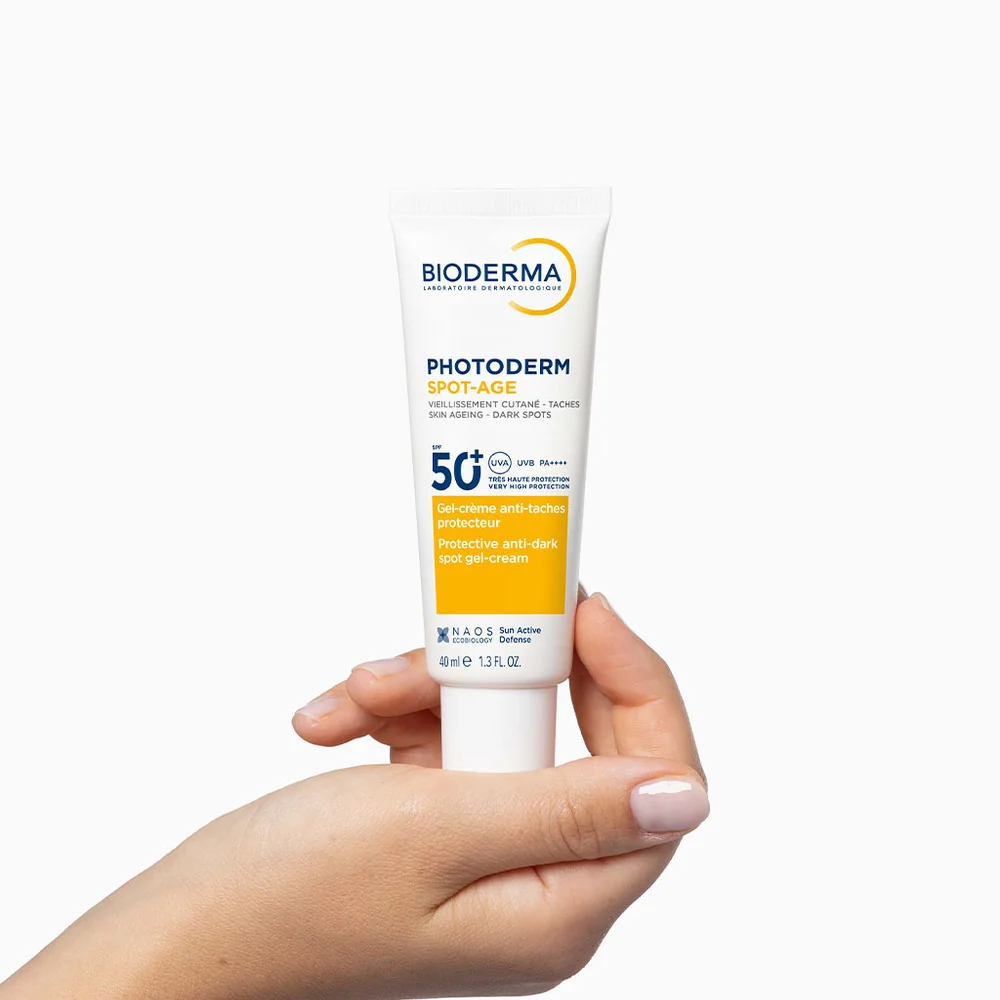Gel-crema cu efect antioxidant impotriva petelor brune Photoderm Spot-Age SPF 50+, 40ml, Bioderma