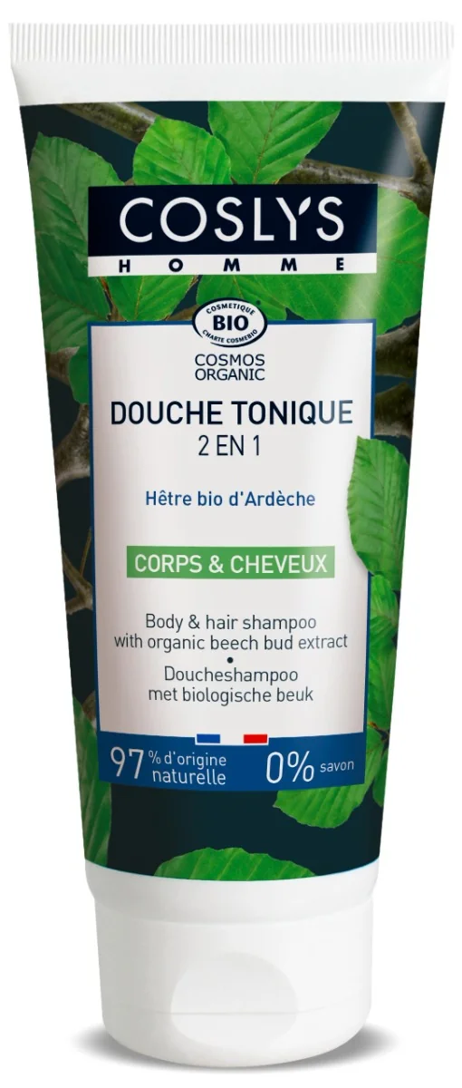 Gel de dus si sampon bio tonic cu muguri de fag, 200ml, Coslys