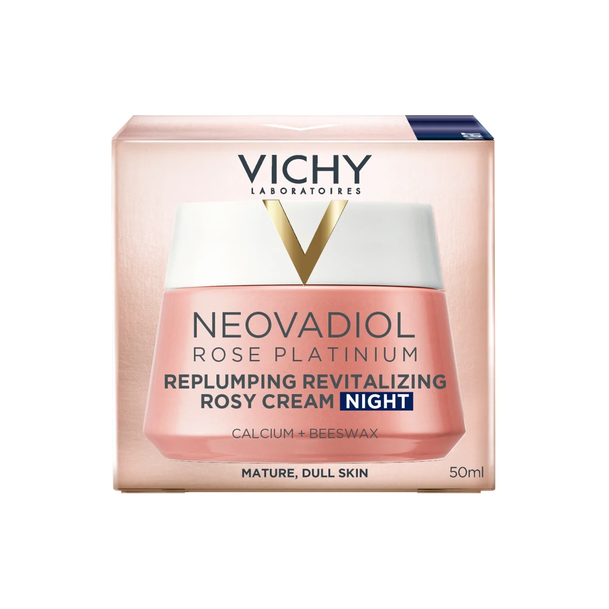 Crema de noapte cu efect de redensificare si revitalizare Neovadiol Rose Platinium, 50ml, Vichy