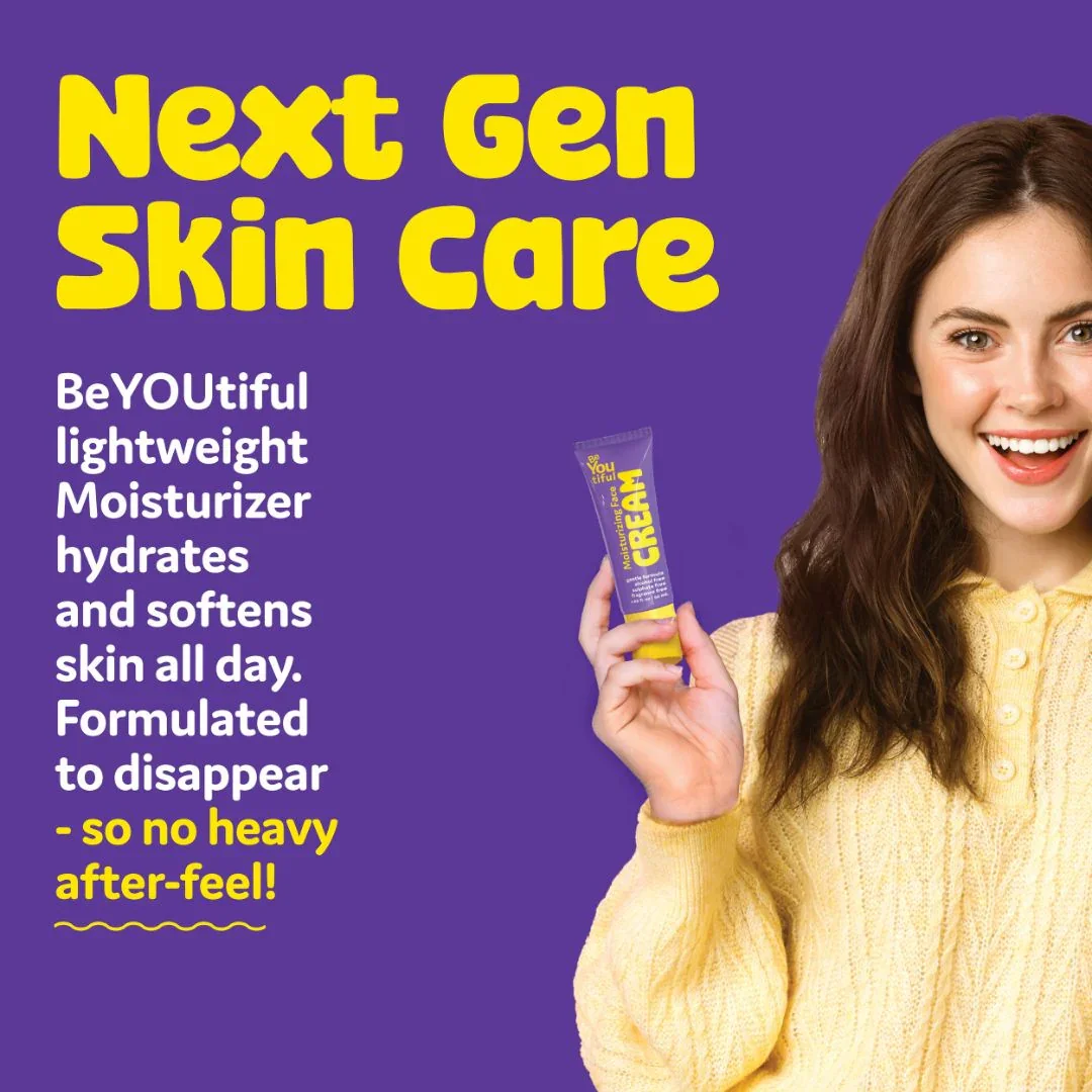 Crema de fata hidratanta pentru adolescenti si tineri, 50ml, BeYoutiful
