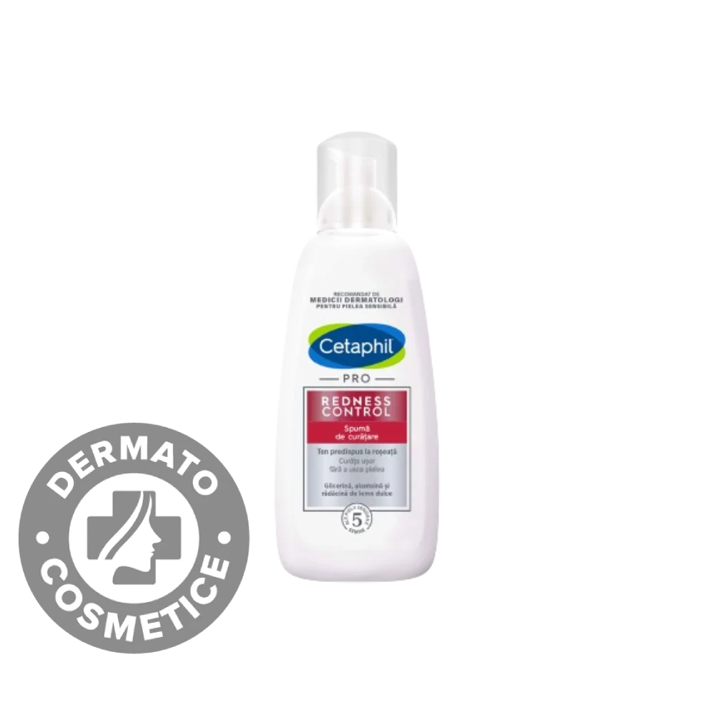 Spuma de curatare pentru fata Redness, 236ml, Cetaphil