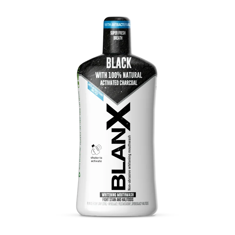 Apa de gura cu carbune activ, 500ml, BlanX