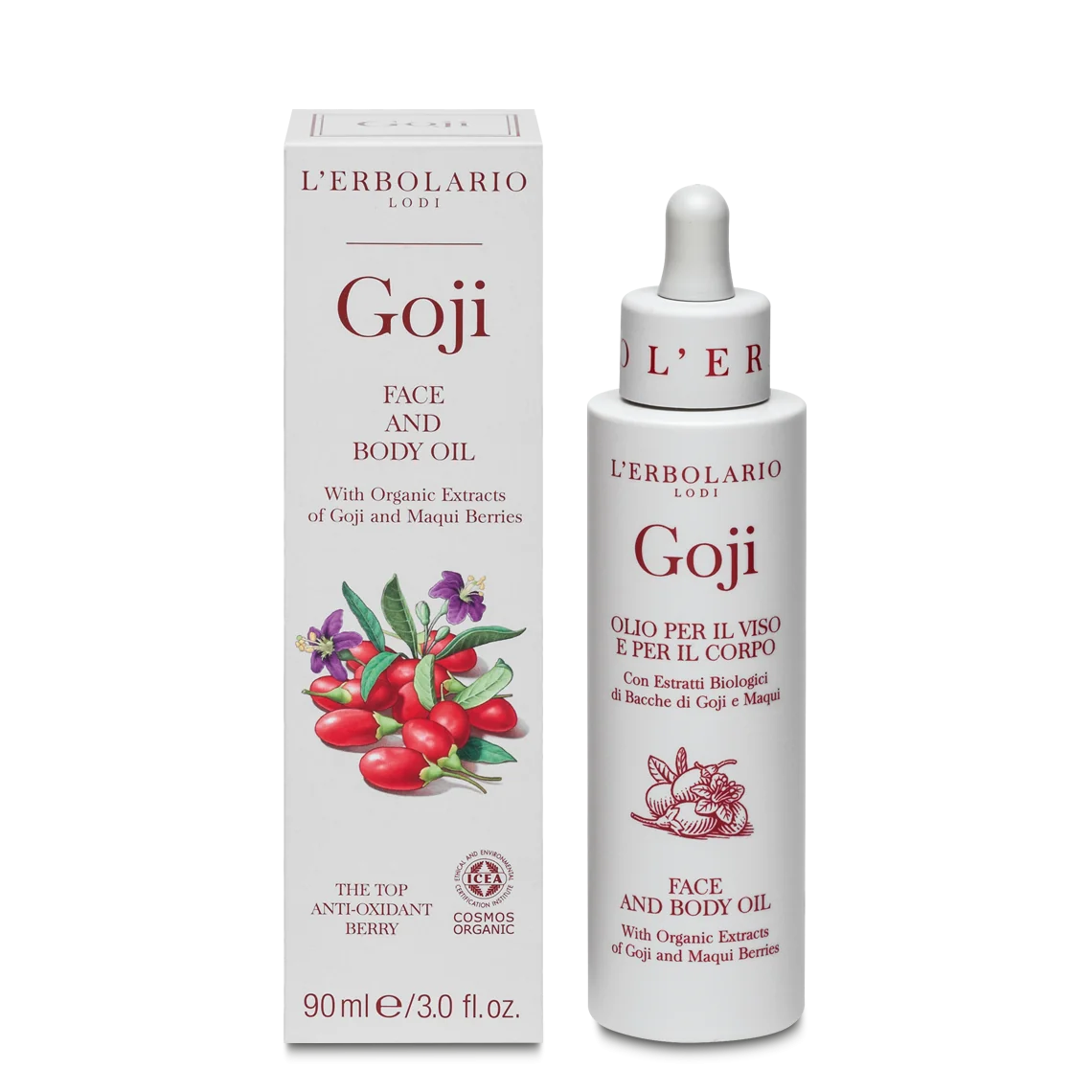 L'Erbolario Ulei fata si corp goji, 90ml