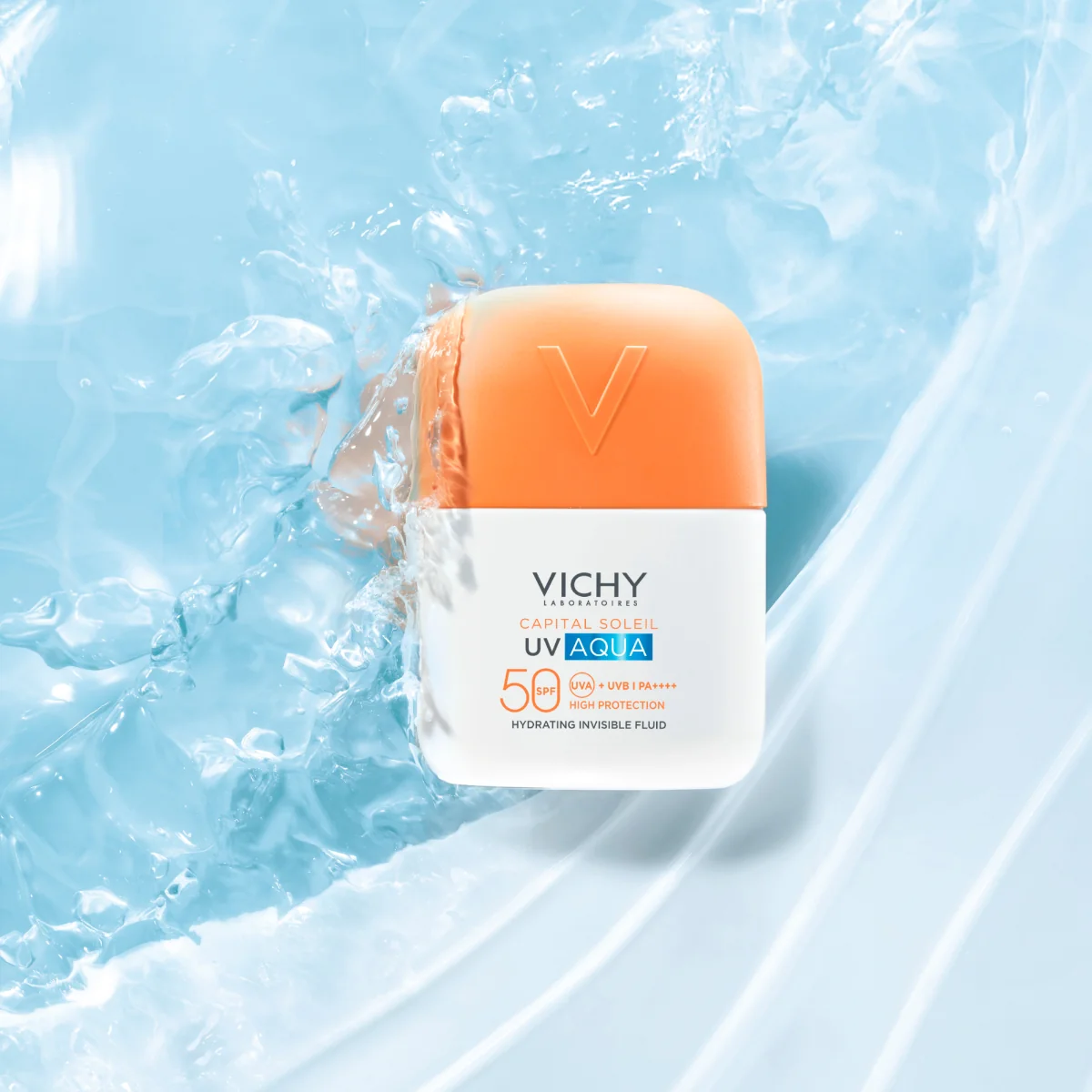 Fluid invizibil hidratant SPF 50 Capital Soleil UV AQUA, 50ml, Vichy