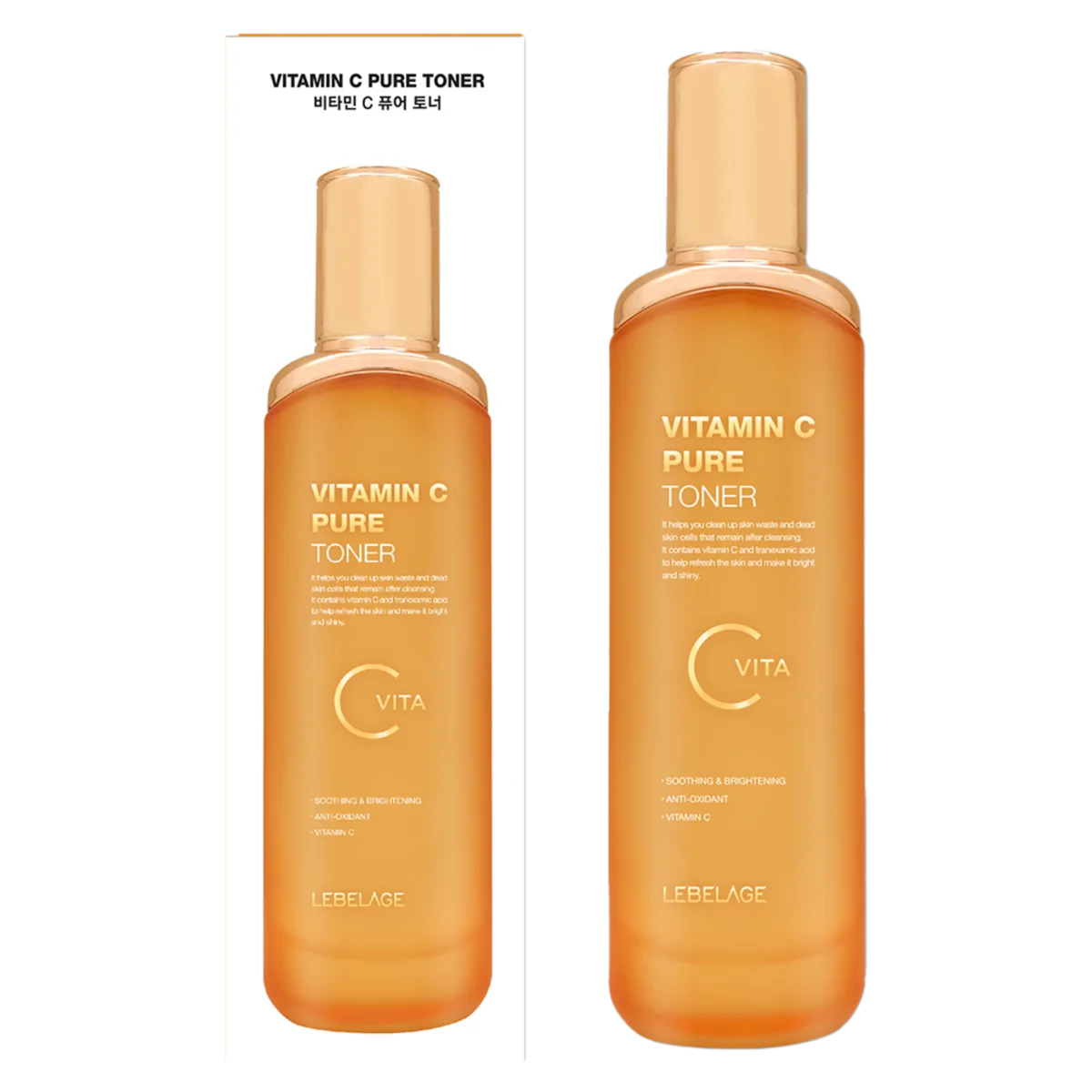Toner pentru fata si gat cu Vitamina C, 120ml, Lebelage