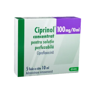 Ciprinol 100mg/ml solutie injectabila, 5 fiole, KRKA