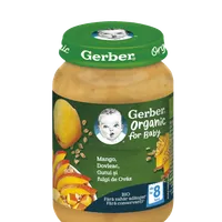 Mango cu dovleac si gutuie cu ovaz + 8 luni, 190g, Gerber