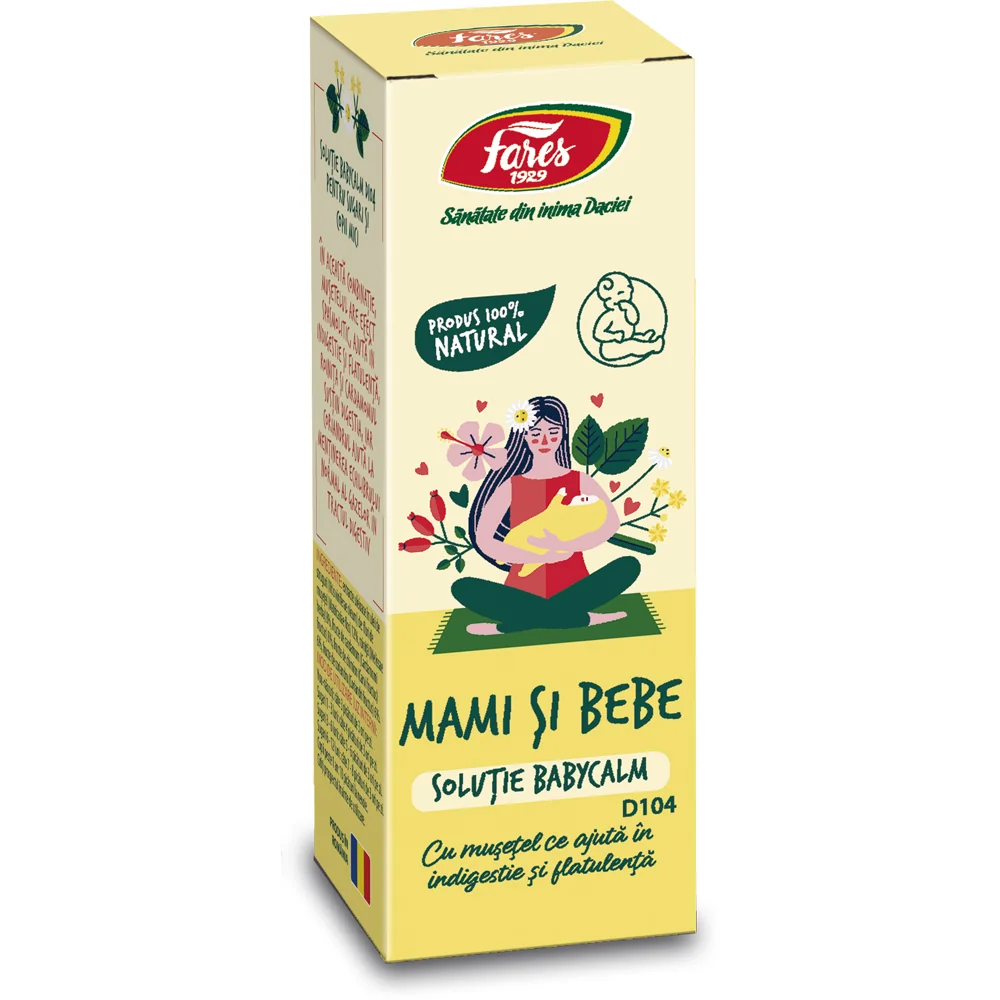 Solutie Babycalm Mami si Bebe D104, 30ml, Fares
