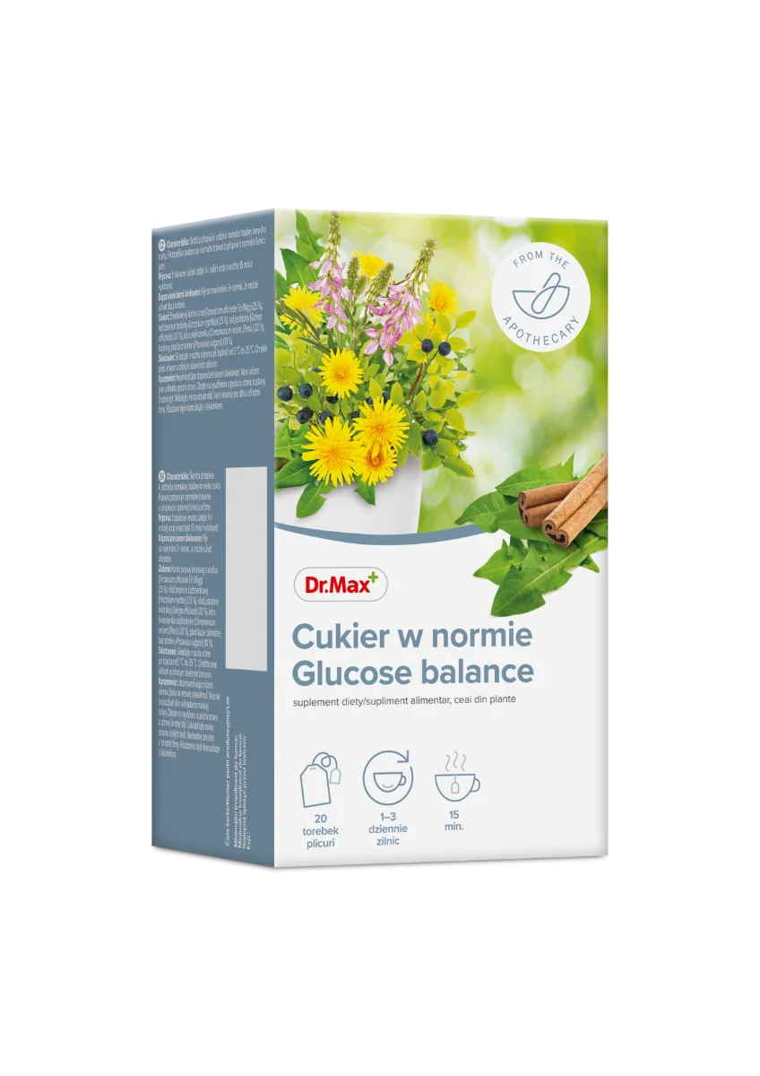 Dr. Max Ceai Glucose balance, 20 plicuri 