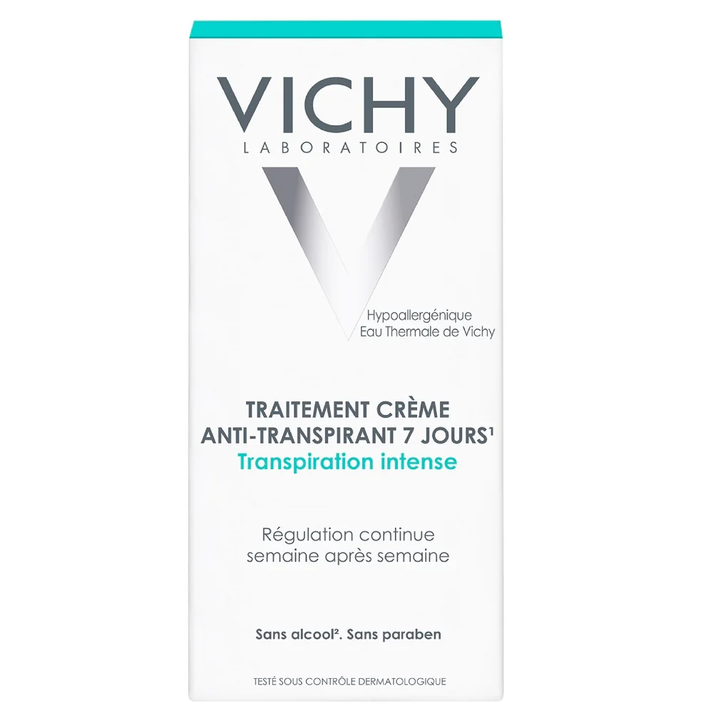 Deodorant crema impotriva transpiratiei abundente, eficacitate 7 zile, 30ml, Vichy