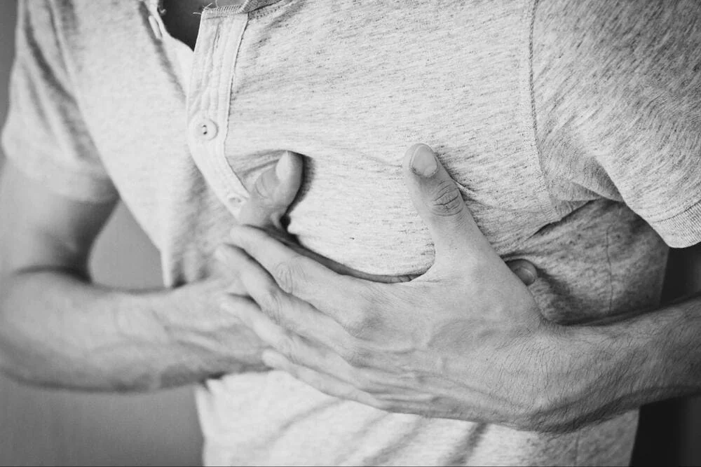 Barbat cu angina pectorala