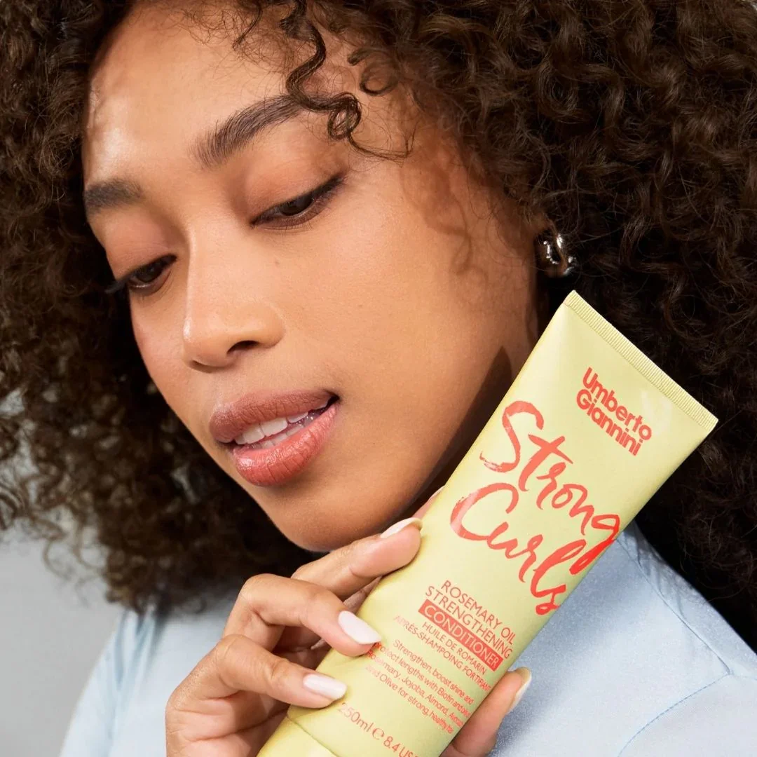 Balsam fortifiant pentru par cret cu ulei de Rozmarin Strong Curls, 250ml, Umberto Giannini