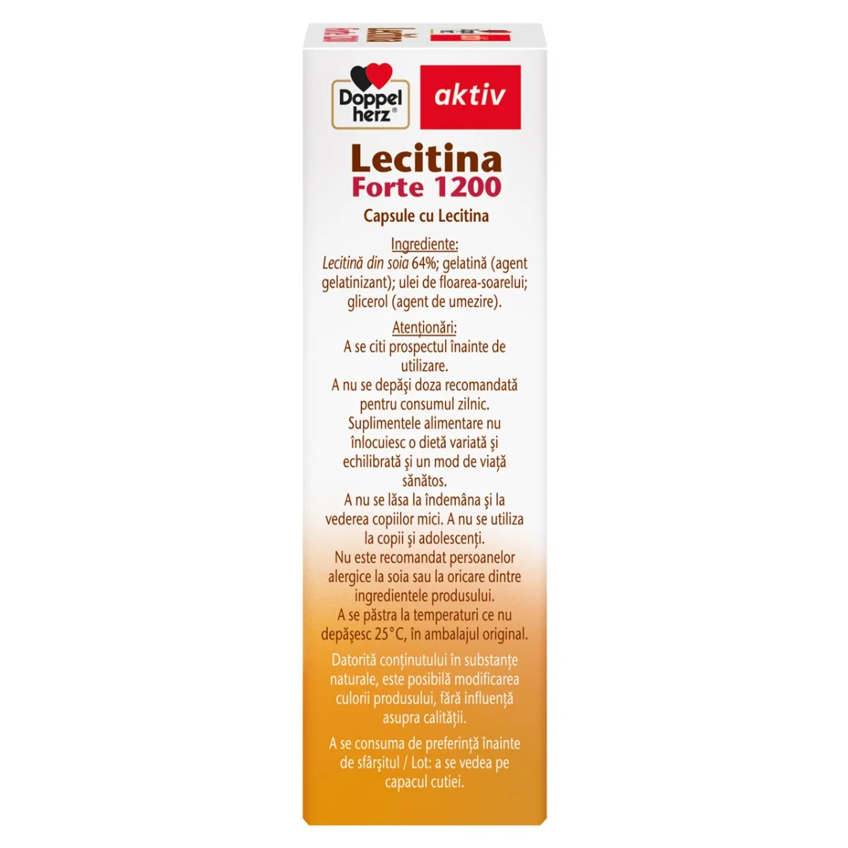 Lecitina Forte 1200mg, 30 capsule, Doppelherz