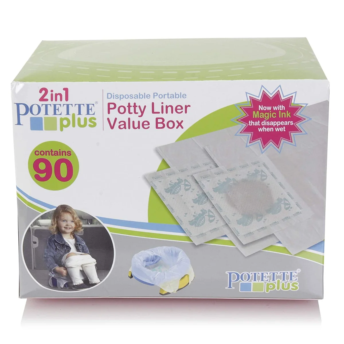 Saci biodegradabili pentru olita portabila, 90 bucati, Potette Plus