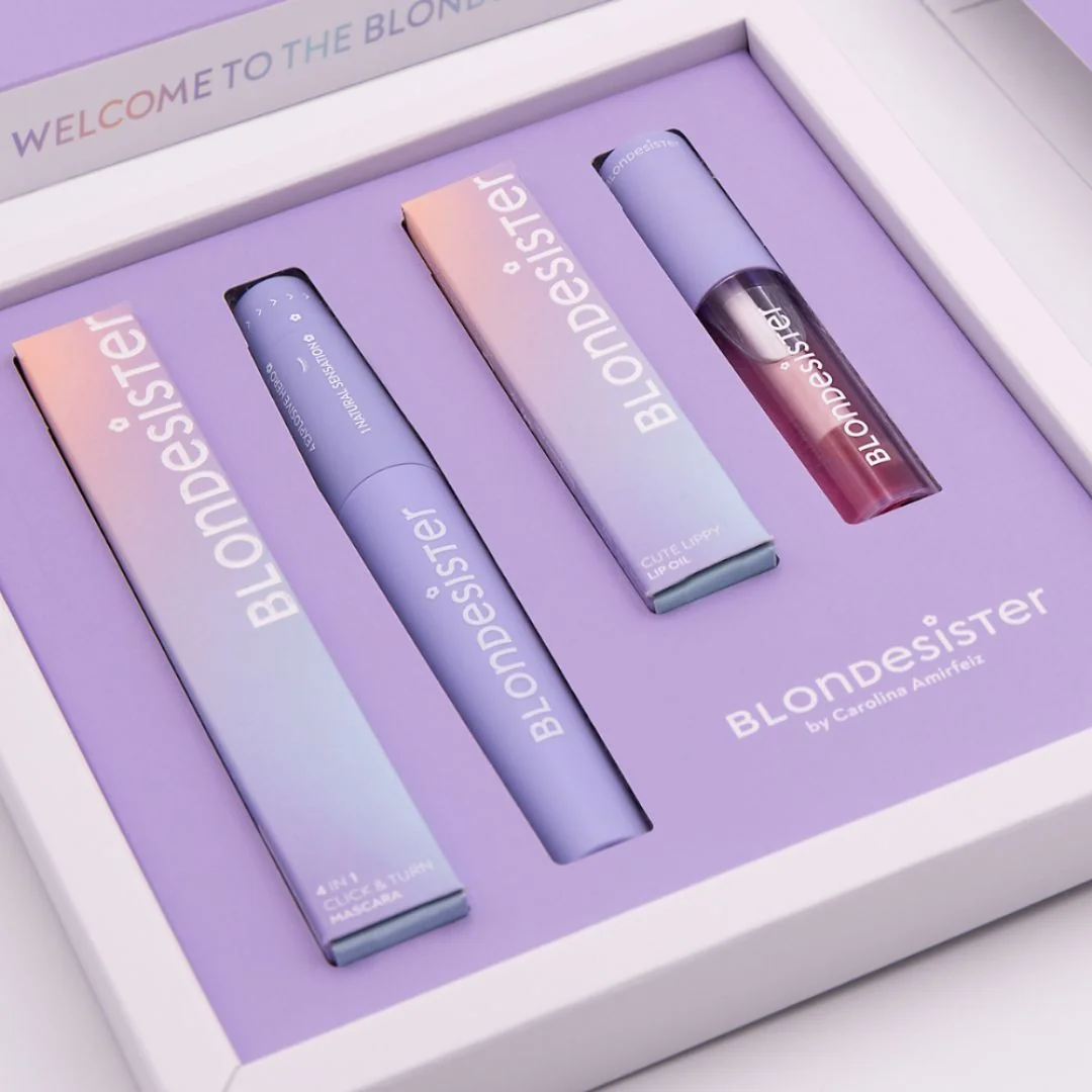 Set Mascara si Ulei de buze Essential Kit, Blondesister